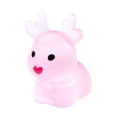 thumbnail image 2 of Glow-in-the-Dark Reindeer Figurines, 10-Count Resin Tabletop Set, Pink, 2 of 6