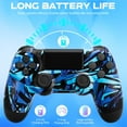 thumbnail image 5 of Game Controller for P4, Wireless Controller Compatible with P4/SLIM/PRO & PC with Dual Vibration & 6-Axis Gyro Sensor, 5 of 6