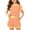 Orange, variant on GiLiling Girls 2 Piece Lounge Set Striped Knit Short Sleeve T-Shirt and Elastic Waist Shorts Casual Summer (Light Green, 13-14 Years)