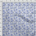 thumbnail image 4 of oneOone Cotton Poplin Medium Blue Fabric Floral Quilting Supplies Print Sewing Fabric By The Yard 42 Inch Wide, 4 of 5