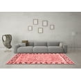 thumbnail image 3 of Ahgly Company Machine Washable Indoor Rectangle Abstract Red Modern Area Rugs, 8' x 12', 3 of 4
