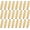 Gold, variant on The Beadsmith Silver-Plated Tube Clasps - 5-Strand Magnetic Jewelry Slide Connectors, 32 mm, 24pc