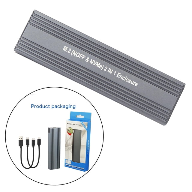 Carcasa de Aluminio Soledad M.2 USB 3.1 10 Gbps Tamaño 2230/2242/2260/2280