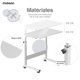 thumbnail image 4 of Mubson Mesa Auxiliar con Altura Ajustable. Mesa para Laptop para Estudio o Trabajo. Desayunador. Escritorio Individual Mubson Mesa para Cama, 4 of 4