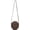 Brown/Nylon, variant on Circle Crossbody Bag for Women NYLON Circle Purse with Zipper Adjustable Knot Shoulder Straps