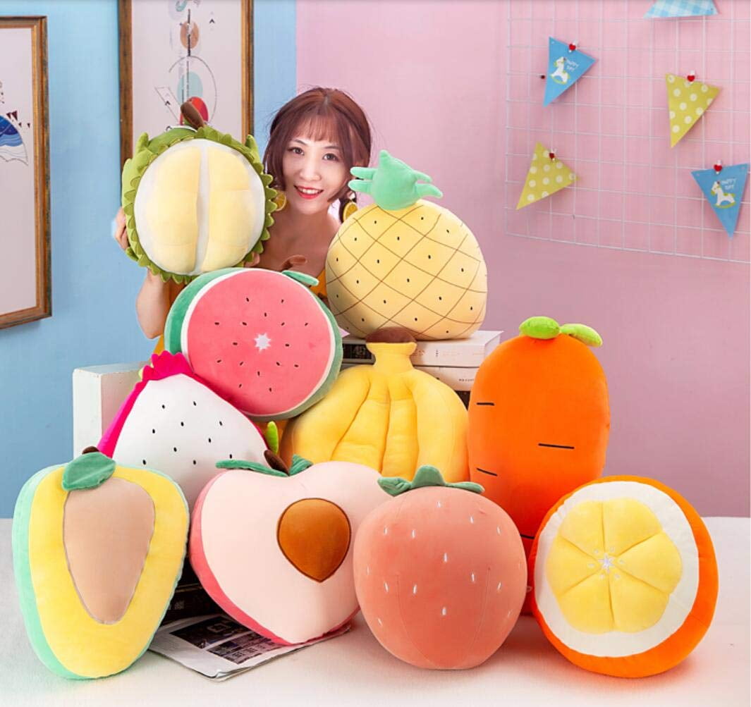 Kawaii Apple Plush, Cute Fruit Food Pillow, Play Food Toy