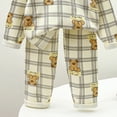 thumbnail image 3 of Linfrsh Toddler Girls Pajamas 3t Toddler Toddler Kids Toddler Girls Boys Soft Comfy Modal Tencel Solid Raglan Sleepwear Pajamas Pjs 2pcs Set(Coffee,7-8 Years), 3 of 4