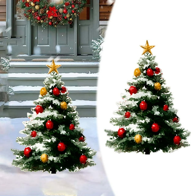 JJKBVCLO Grand Topper Étoile Décoratif pour Jardin Extérieur Fête