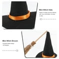 thumbnail image 4 of Miangastore Halloween Witch Broom Hat Set 14Pcs Wooden And Fabric For Parties And Dances, 4 of 8