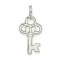 thumbnail image 4 of 925 Sterling Silver Polished Key Charm 22x10mm Wide Pendant Necklace for Women - 1.0 Grams, 4 of 4