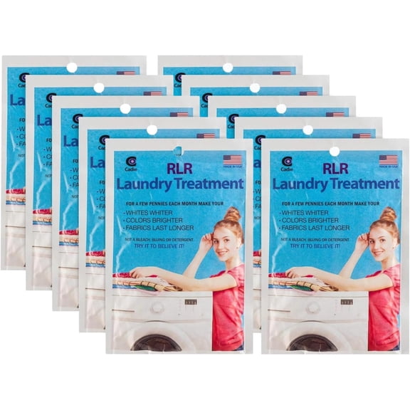 RLR Natural Laundry Detergent Powder, 10 pack Fragrance Free, Non Toxic, Hypoallergenic, Deep Cleaning for Sensitive Skin
