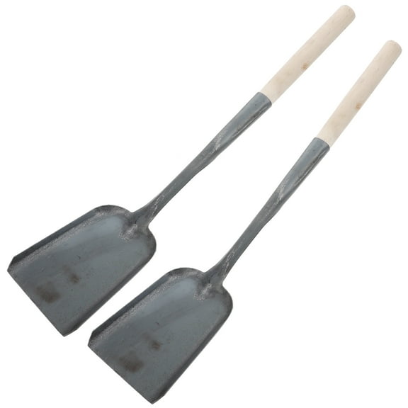 2 Pcs Ash Shovel Set Soot Scoop Hand Shovel for Kitchen Tool Metal Spade