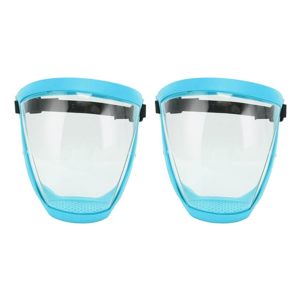 Protector facial, cubierta protectora para la cara de 2 piezas, cubierta facial transparente, protector facial reutilizable, durabilidad mejorada