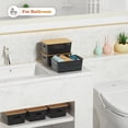 thumbnail image 6 of HBlife Plastic Storage Baskets With Bamboo Lids, 6 Pack Storage Containers Stackable Storage bins, Storage Baskets for Organizing Shelves Drawers Desktop Closet Playroom Classroom Office, Black, 6 of 7