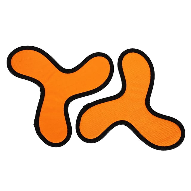uds tela Oxford naranja Triangular resistente a mordeduras Entrenamiento de mascotas disco volador juguete para perros pequeños medianos grandes