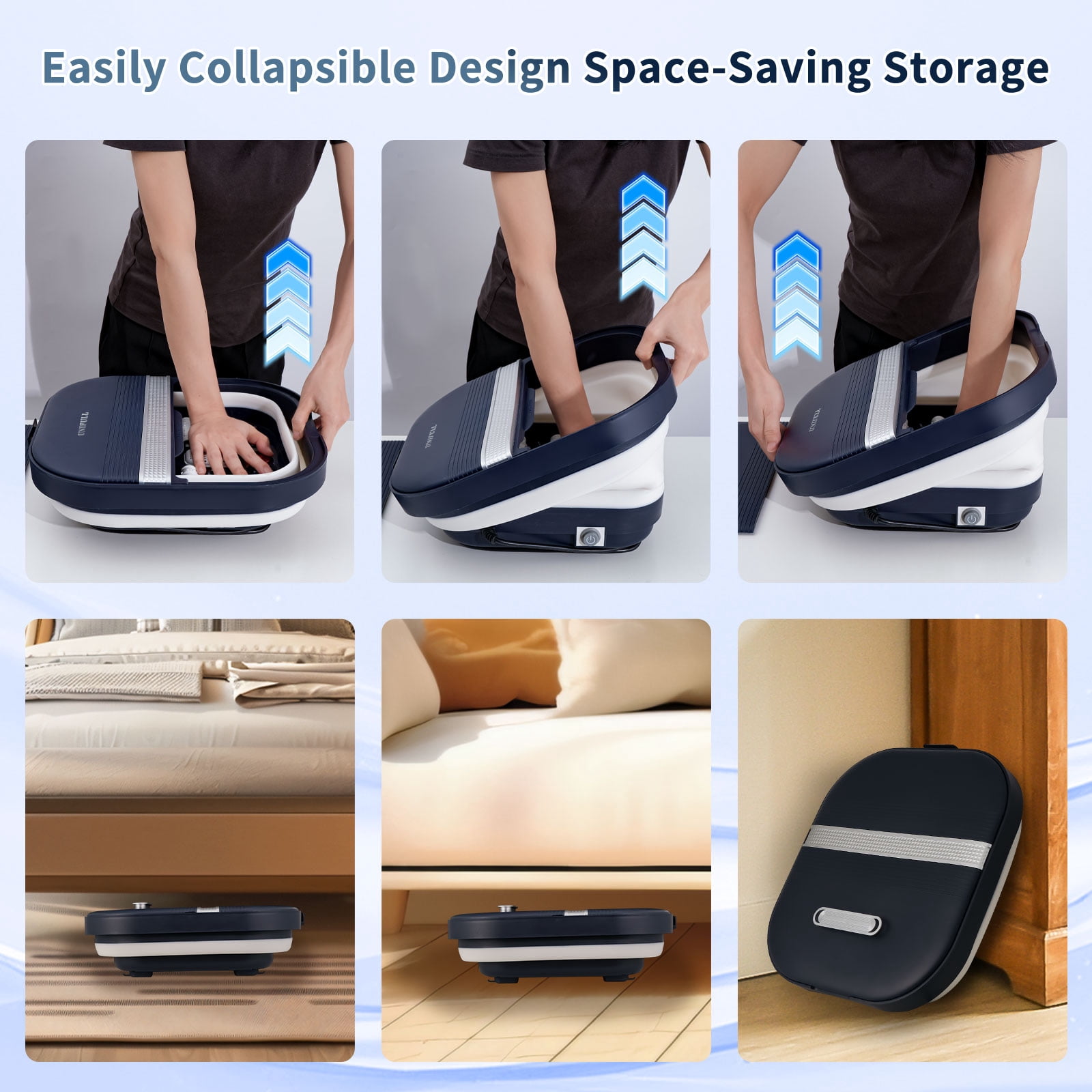 Foot Bath Spa with Heat, Remote Control, Massage Rollers, Bubble, Foot Pedicure Kit