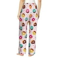 thumbnail image 2 of Bingfone Pajamas for Women,Colorful Donuts Pajama Pants with Pockets-XX-Large, 2 of 7