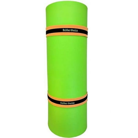 UPC: 0712324569179 | Rubber Dockie 18×6 ft Premium Foam Floating Water Mat Pad (Green & Orange)