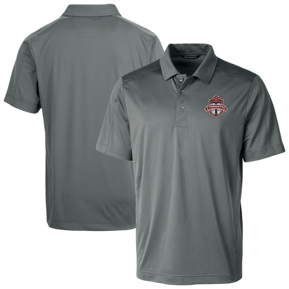 Men's-Cutter & Buck  Gray Toronto FC Big & Tall Prospect Eco Textured Stretch Recycled Polo