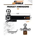 thumbnail image 2 of Enganche de remolque DEEAGLE de 3 bolas 1-7/8" 2" 2-5/16" con gancho, 2 of 8