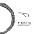 thumbnail image 4 of Unique Bargains Stainless Steel Cable, 2 Pack PVC Coated 1/8' Wire Rope for Deck Railing 3.3ft, 4 of 4