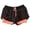 A-Orange134, variant on Yuanlong Women's Sports Shorts Mesh Solid Color Double Layer Shorts Elastic Waist Drawstring Basic Outdoor Fitness Bottoms