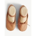 thumbnail image 2 of Justice Girls Ballet Shoes for Dance Class, Leather Sole with Adjustable Strap, Sizes 1-13, 2 of 3