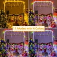 thumbnail image 3 of HearthHarmony Icicle Lights for Outside 306LED 25FT, Color Changing Christmas Light with Remote 11 Modes Timers Waterproof, Plug in Connectable Hanging Lights for Outdoor Indoor House Roof Holiday, 3 of 7