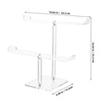 thumbnail image 1 of Transparent Acrylic Headband Holder Double-Layer Hair Accessories Storage Stand, 1 of 2