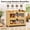 Natural, variant on Extra Large Bamboo Bread Box for Kitchen Countertop, Double Layer Bread Storage Container, Bread Bin Organizer for Pantry Cabinet, Black