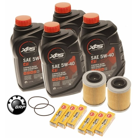 Sea Doo Spark 900 Oil Change Kit W/ Filter O-Ring & NGK Spark Plugs 2