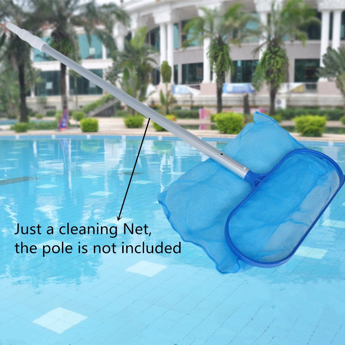 Pool Leaf Skimmer Rake Net Swimming Spa Fish Tank Tub Cleaning Leaves Mesh Tool