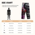 thumbnail image 4 of Picia Artistic Skull Womens Soft Woven Cotton Elastic Waistband Sleep Pajama Pant Lounge Sleep Pant With Pockets And Drawstring-XX-Large, 4 of 9