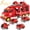 red, variant on MAVOLIO 5-in-1 Construction Truck Toys for Toddler Boy 1-5 Year Old | Kids Birthday Gifts Car Trucks with Excavator Crane Mixer Bulldozer