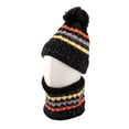 thumbnail image 2 of WITHMOONS Women Knit Pom Beanie Scarf Winter Fleece Lined Hat XZX0072 (Black), 2 of 5