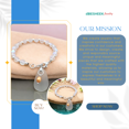 thumbnail image 4 of Besheek Silvertone Clear Seaglass and Freshwater Pearl Beaded Bracelet, 4 of 7