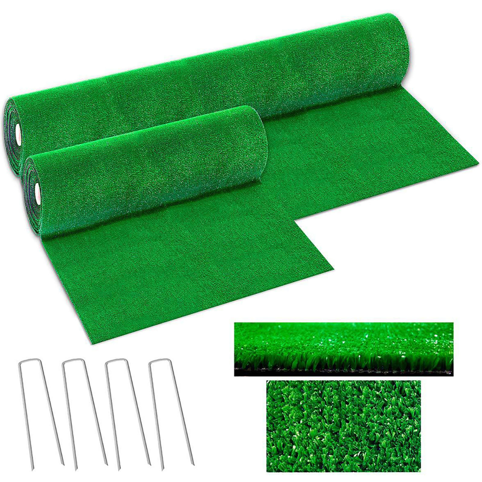 Xerdsx Artificial Grass Turf Rug Fake Grass Mat Thick Synthetic Grass ...