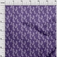 thumbnail image 2 of oneOone Georgette Viscose Purple Fabric Florals Craft Projects Decor Fabric Printed By The Yard 42 Inch Wide, 2 of 5