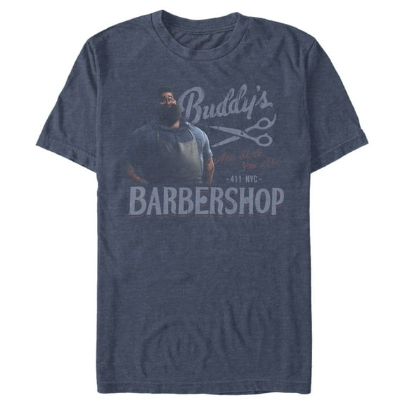 Men's Soul Buddy's Barbershop  Graphic Tee Navy Blue Heather X Large