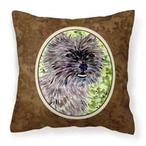 Carolines Treasures SS8815PW1414 Cairn Terrier Fabric Decorative Pillow, 14Hx14W, multicolor