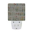 thumbnail image 5 of Yayeee LED Night Light for The Home Plug in With Light Sensors 2 Pack, Beige Wildflowers, 5 of 6