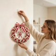 thumbnail image 5 of EaseDay DIY Candy Cane Pearl Wreath Craft Kit Festive Holiday Art Set Home Porch Wall Hanging Decoration Handcrafted Gift for Adults and Families Winter Season, 5 of 5