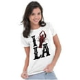 thumbnail image 4 of Louisiana Foodie I Love Crawfish LA Womens Fitted Plus Size Graphic Tee Brisco Brands 3X, 4 of 5