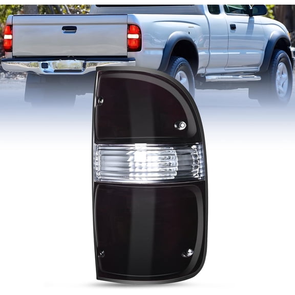 Nilight Taillight Assembly Compatible with 2001 2002 2003 2004 Toyota Tacoma Rear Lamp Replacement with Dark Red Housing Tail Lights Passenger Side