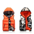 thumbnail image 3 of Lovskoo Womens Winter Coats Hooded Quilted Puffer Vest Sleeveless 10 Colors Warm Coat Wadded Jacket Cotton Padded Outerwear Orange, 3 of 4