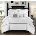 thumbnail image 3 of Chic Home Wanda 10-Piece Ruffled Comforter Set, King, Black, 3 of 3