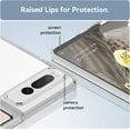thumbnail image 4 of for Google Pixel Fold Clear Case, Transparent Pixel Fold Back Cover TPU + PC Shockproof Drop Protection Slim Phone Case for Google Pixel Fold 2023 - Clear, 4 of 7