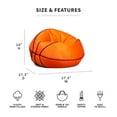 Big Joe Sports Ball Kids Bean Bag Chair, Basketball Plush, Soft