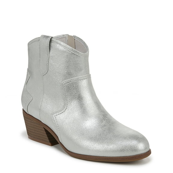 Dr. Scholl's Women's Lasso Western Boot Silver 8M