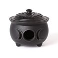 thumbnail image 1 of Alchemy Gothic V107 4.72 in. Triple Moon Cauldron Pot, Black, 1 of 1